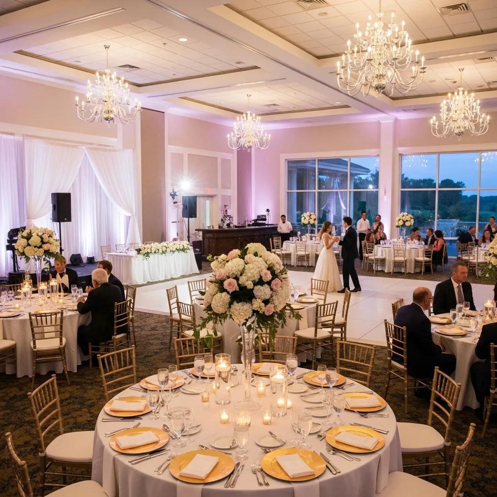 Elegant banquet hall at Bella Vista Country Club, ideal for weddings and events