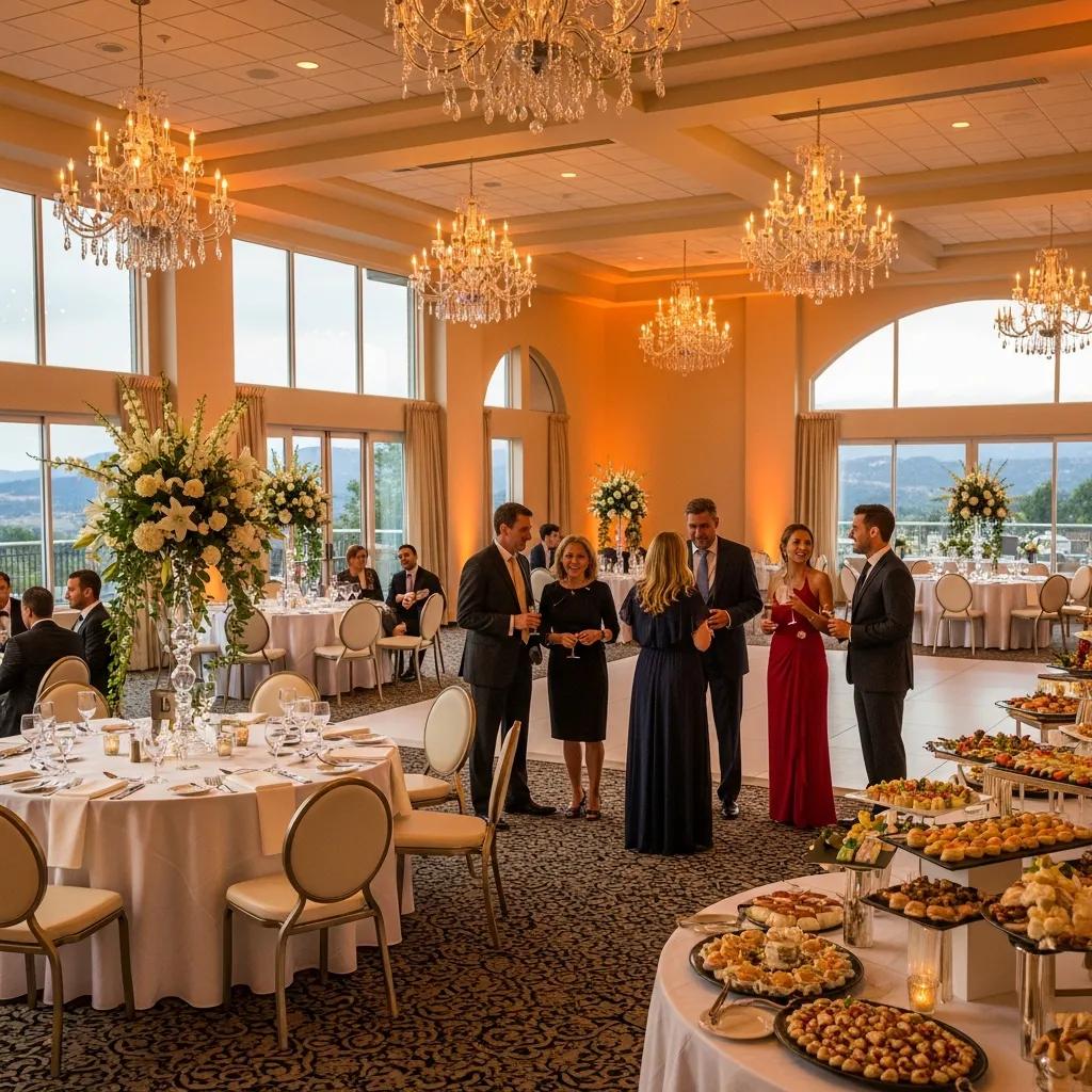 Elegant banquet hall at Bella Vista Country Club, ideal for weddings and events