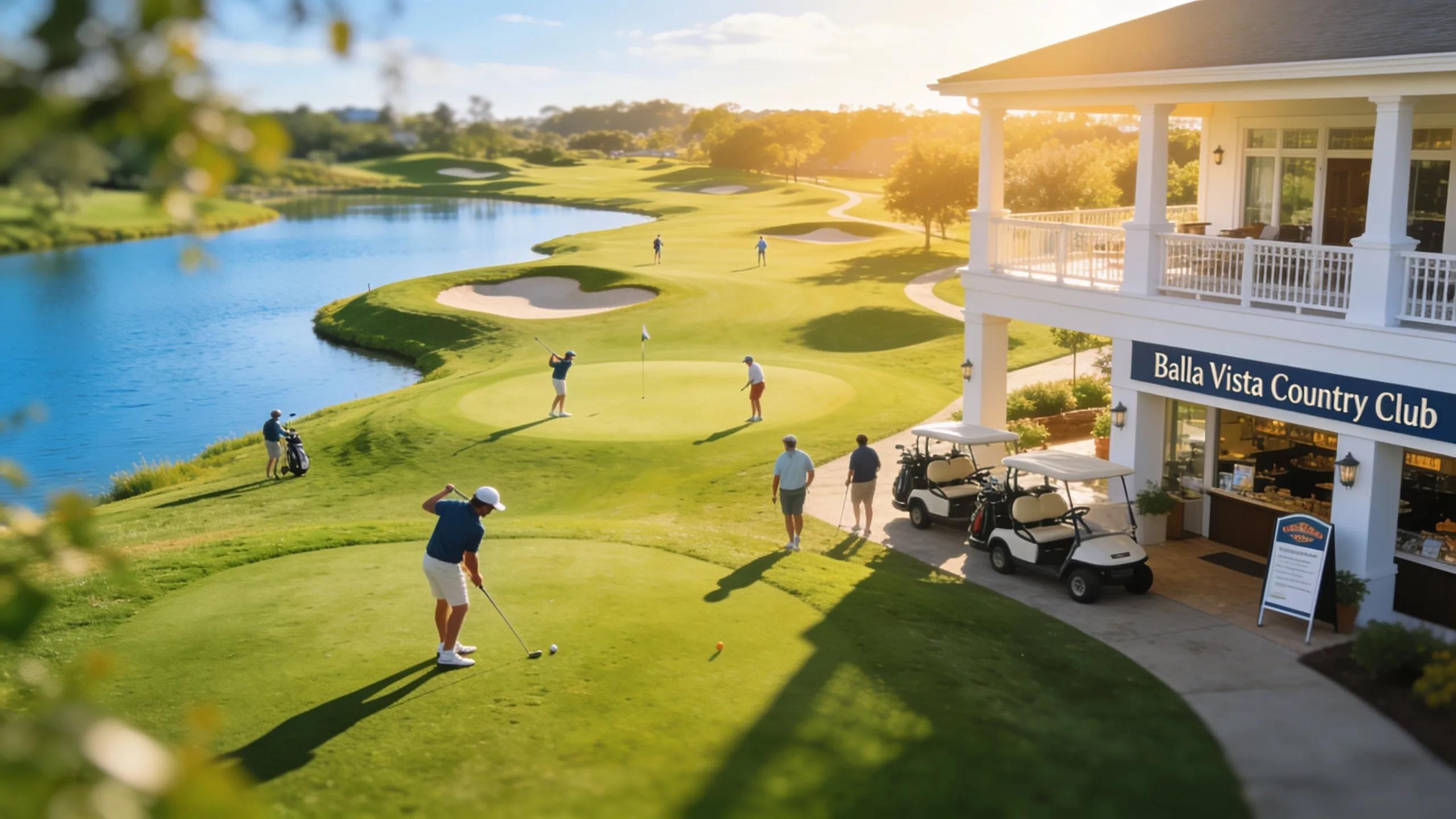 Scenic golf course view highlighting the benefits of a golf course membership at Bella Vista Country Club